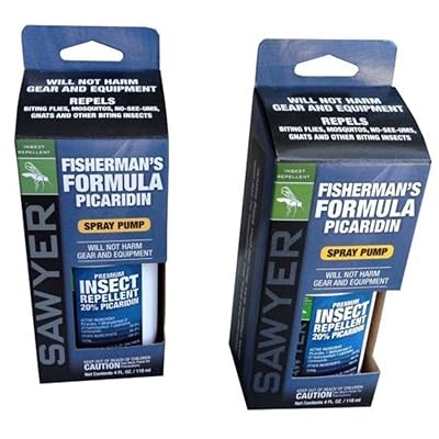 2 Pack of Sawyer Picaridin Insect Repellent Fisherman's Formula 4 oz spray SP544