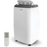 BLACK+DECKER Portable Air Conditioner, 7,500 BTU, BPT05WTB, White | 5,000 BTU SACC for Rooms Up To 300 Sq. Ft., 3-in-1 Portable AC, Fan and Dehum with Follow Me Remote Control &amp; Window Kit