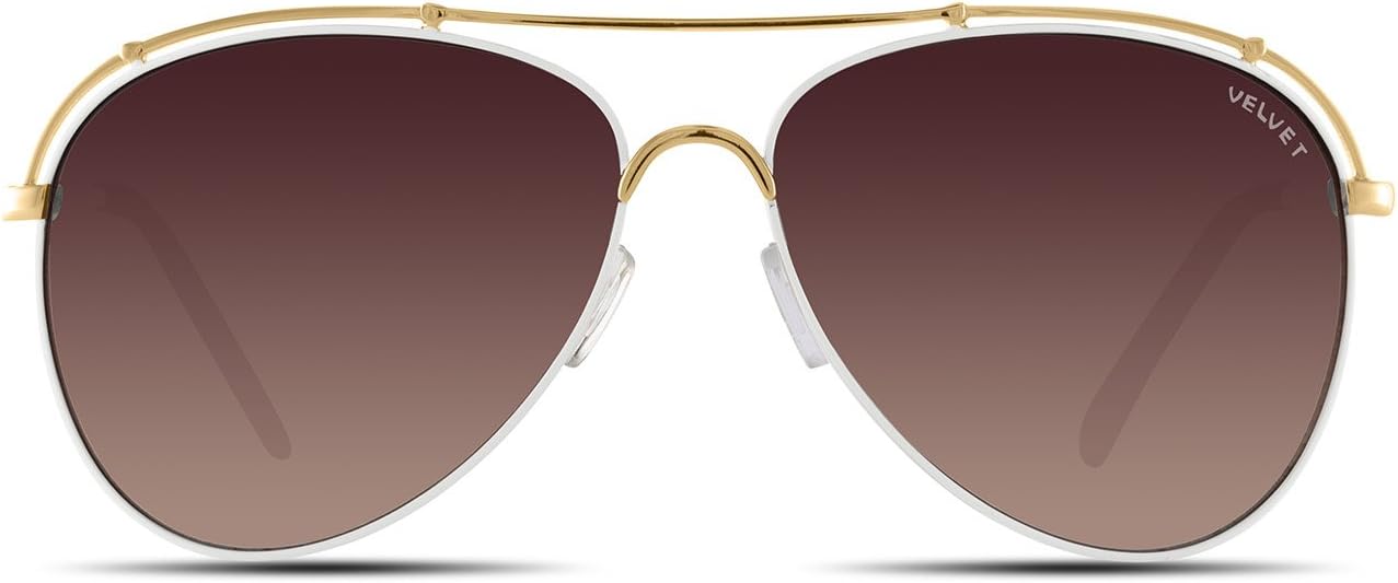 Velvet Trends Mia | Aviator Metal Frame Women Sunglasses