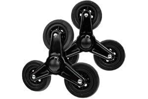 Woideklu 2 Pieces Replacement Shopping Cart Trolley Wheels Repair Parts Anti Slip