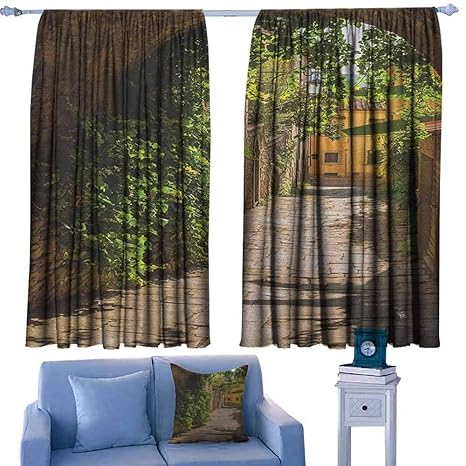 Amazon Com Medieval Customized Chid Curtains Streets Of Tuscany