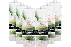 Thai Coco - Organic Natural Coconut Water No Sugar Added - 33.8 fl. oz. 6 Pk