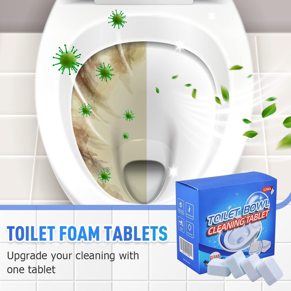 WC Reiniger Extra Stark, 2025 Neu Toilettenreiniger Extra Stark Abflussreiniger Schaum, WC Schaumreiniger Kalkentferner Dusche Stark Badreiniger für Glanz und Frischen Duftchaum (1) 3