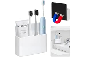 CRUISEAU Magnetic Toothbrush Holder for Cruise Ships, Wall-Mounted Bathroom Organizer for Cruise Stateroom, Cruise Essentials and Must Haves 2025&2026