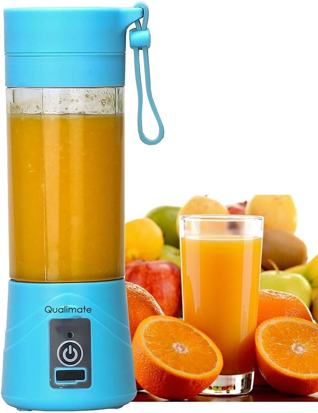 Qualimate USB Mixer Juicer Bottle Blender Portable Electric Drink Bottle Cup for Making Juicer, Shake, Smoothies (Multicolour)