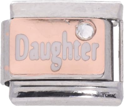 nomination rose gold daughter charm