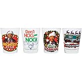 Christmas Vacation Classic Themed Mini Glass Boxed Set, 1.5-Ounce, Set of 4