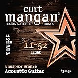 Curt Mangan Phosphor Bronze Acoustic Guitar Strings Light 11-52