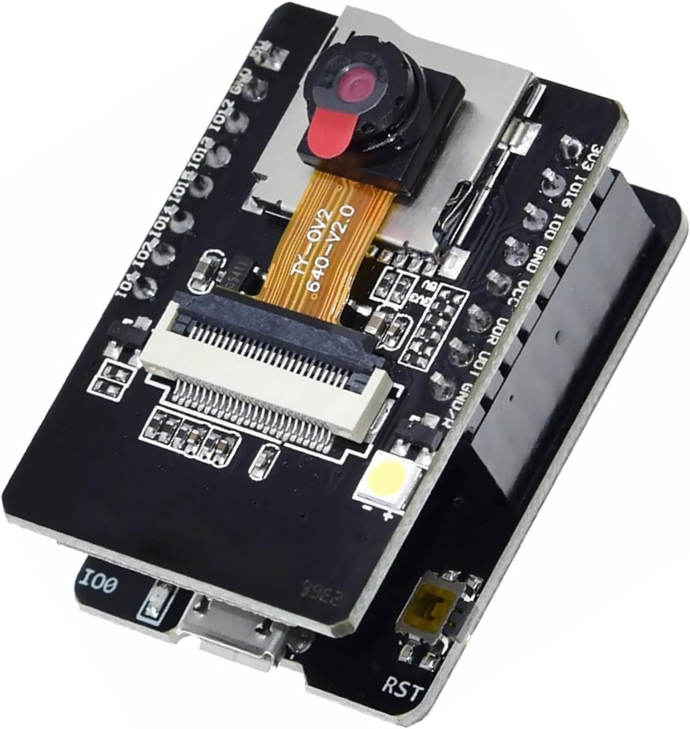 XTVTX ESP-32-CAM WiFi Bluetooth Board ESP-32-CAM-MB Micro USB to Serial Port with OV2640 2MP Camera Module Dual Mode compatible with Arduino