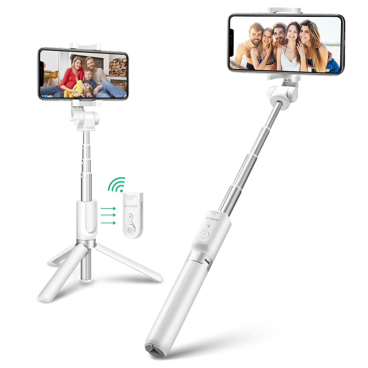 Palo selfie bluetooth + Mini trípode + Mando