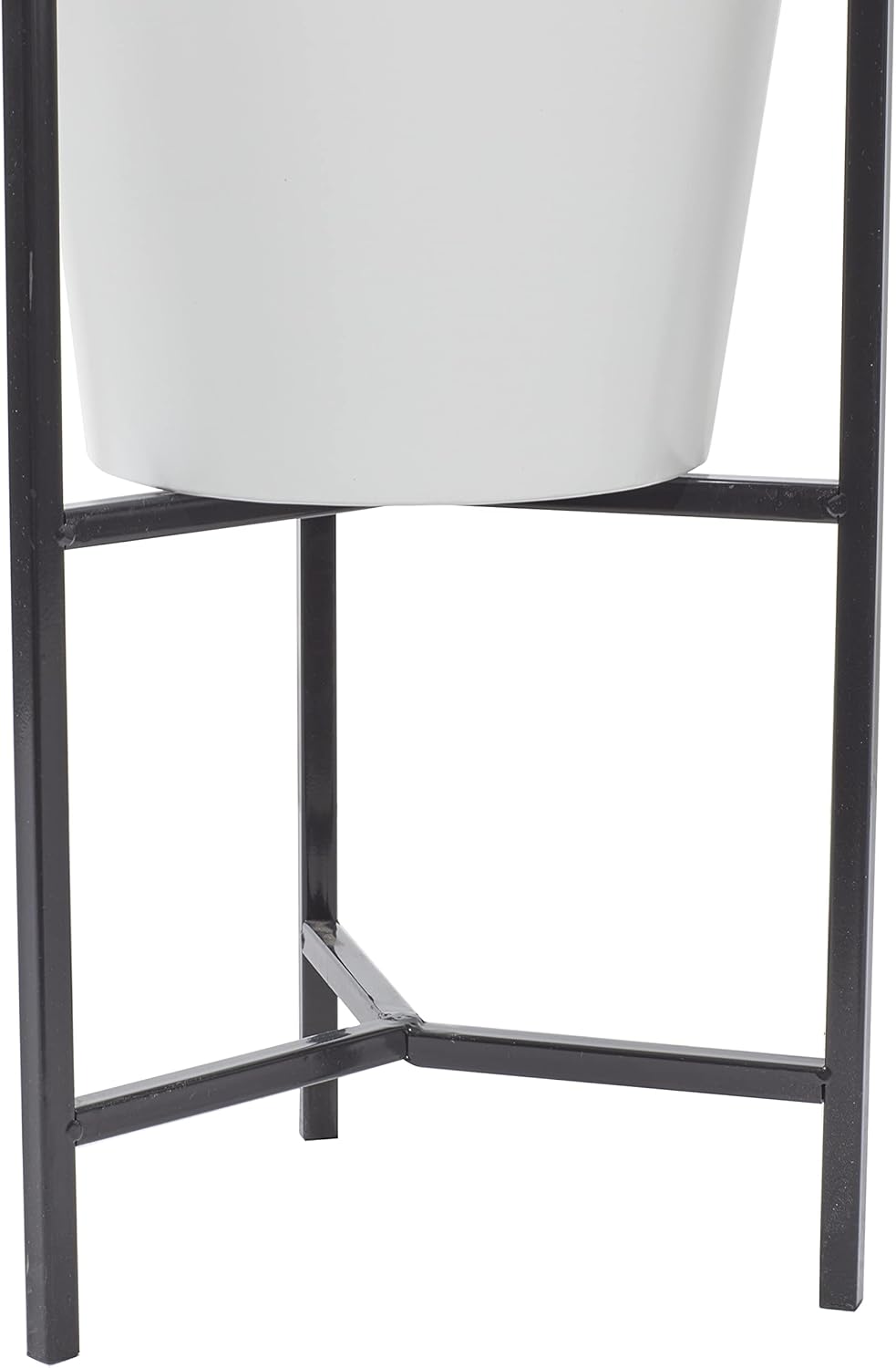 Deco 79 36755 36755 Planter With Stand, White/Black: Home & Kitchen