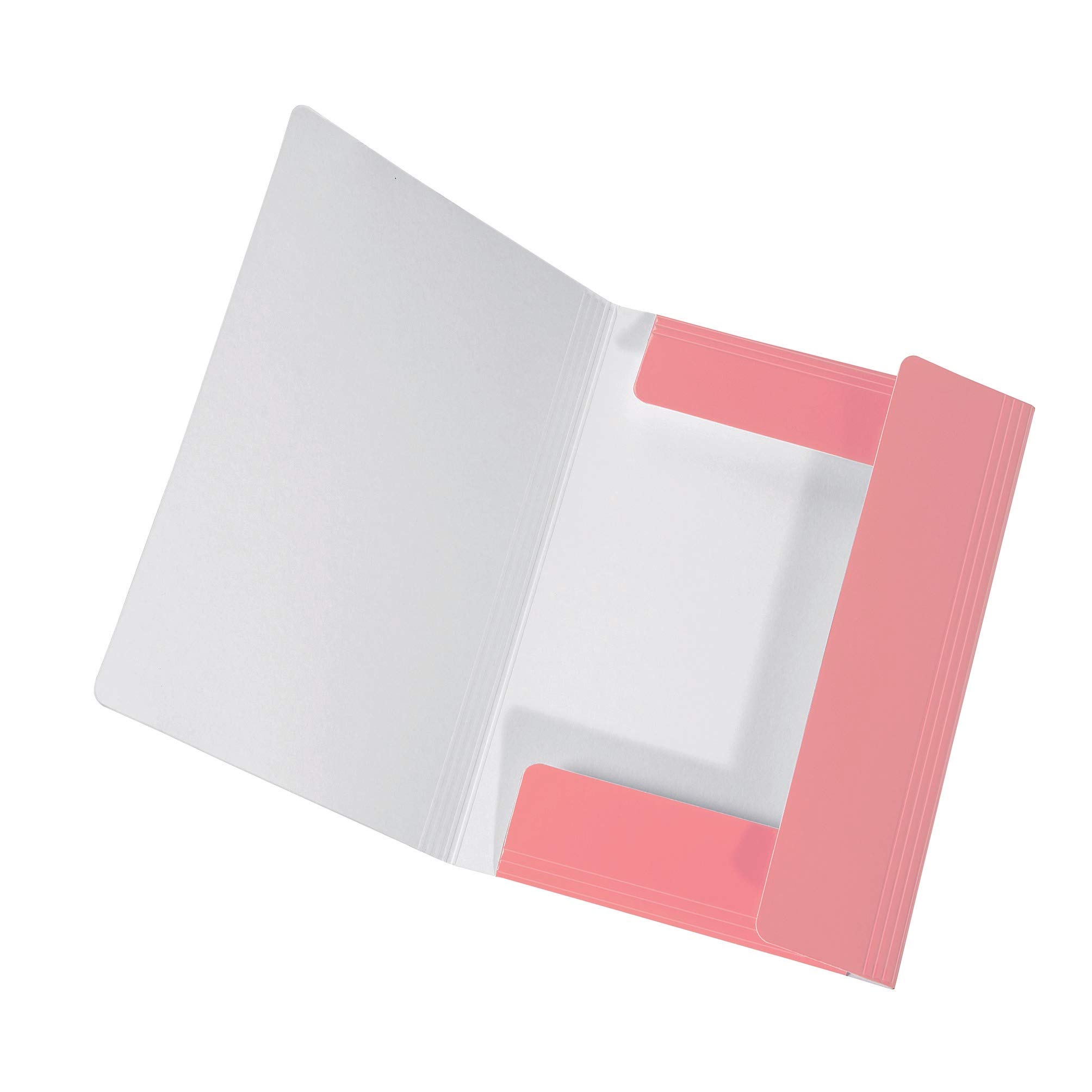 Original Falken PastellColor folder. Made of extra strong cardboard with 3 flaps and elastic band for DIN A4 Pastel colour Flamingo_Pink storage sign folder.