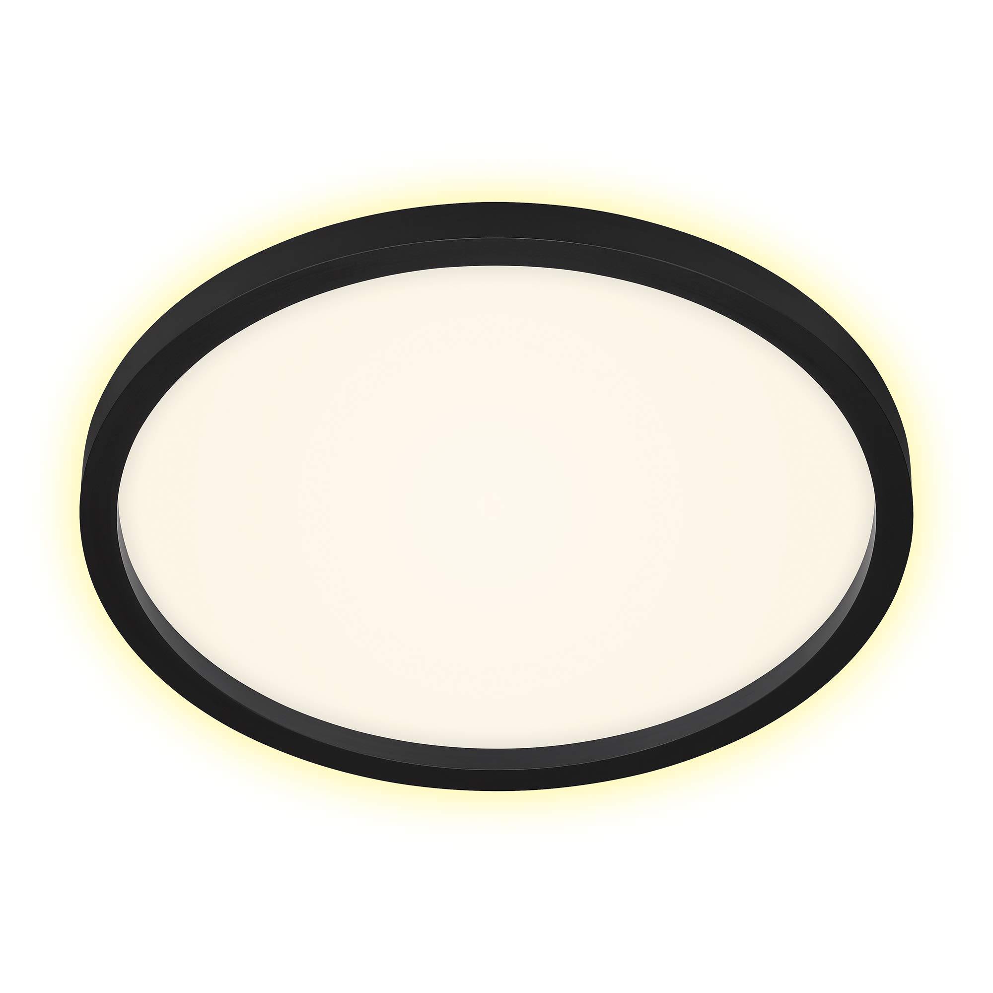 BRILONER Leuchten – LED Ceiling Light, Ceiling lamp with Backlight, 22 Watts, 3000 Lumens, 3000 Kelvin, Black + White, Ø 42.5cm