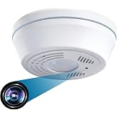 NUNET WiFi Nanny Camera Dummy Smoke Detector - Indoor Security Monitor, Wireless Motion Detection, Night Vision, 180-Day Battery, 32GB Card Included - Ceiling Mount Home Surveillance System