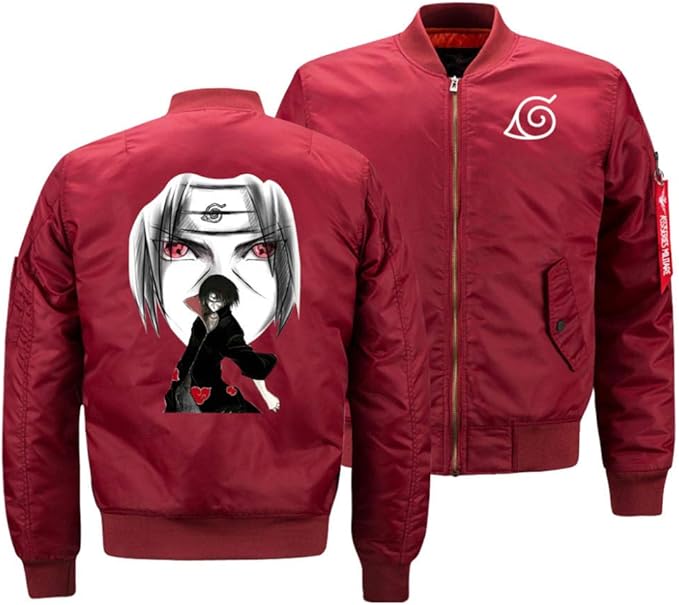 KMNLNaruto Anime 3D Druck Männer Jacke, Uchiha Sasuke Itachi Kakashi