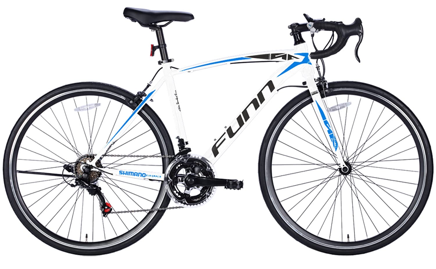 21Technology 自転車 ロードバイク GT100S ホワイト/ブルー 700x28cタイヤ シマノ14段変速ギヤ ドロップハンドル 補助ブレーキ付き 前後キャリパーブレーキ商品画像