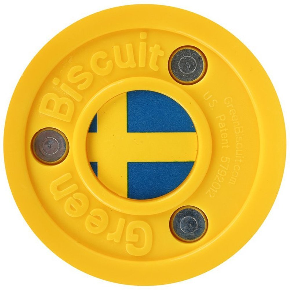 Green Biscuit Olympic Puck - Sweden