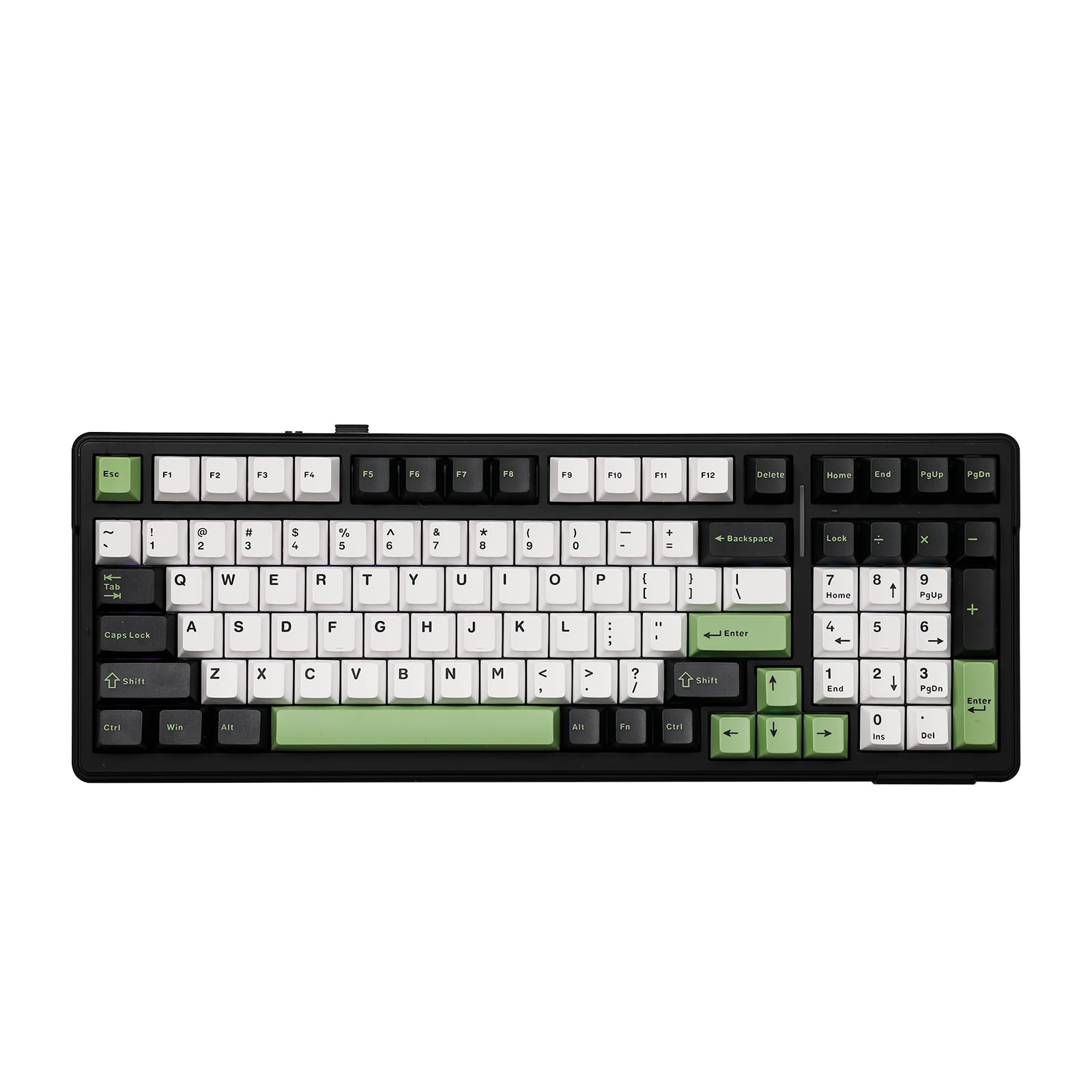 EPOMAKER x Aula F99 Wireless Mechanical Keyboard, Hot Swappable Gasket Custom Gaming Keyboard with Five-Layer Padding, Bluetooth/2.4GHz/USB-C, 8000mAh Battery (Black Green, Whale Sea Switch)