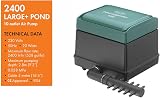 Blagdon Pond Oxygenator 2400 Air Pump 15,000 L Pond 10 Outlets Green view 2