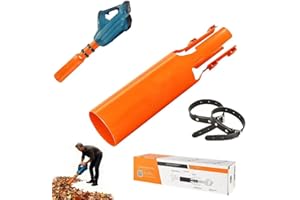 ZGHQHCDRH Leaf Blower Flow Booster Snow Blower Booster Turbo Air Nozzle Extension for Yard Lawn Gutter Cleaning Increases Air Power Speed with Cyclone Blower Design (Orange,Black)