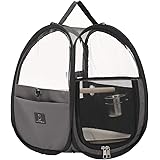 A4pet Bird Travel Carrier Parrot Carrier Transparent Breathable Bird Cage,Include Bottom Tray for Easy Cleaning
