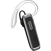 Marnana Bluetooth Headset, Hands-Free Wreless Bluetooth Earpiece with 18 Hours Playtime and Noise Cancelling Mic for iPhone Samsung Android Cell Phone Truck Driver - Black