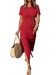ANRABESS Women's 2025 Summer Maxi Tshirt Dress