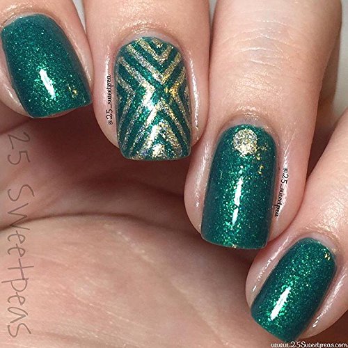 X Stencils Nail Vinyls by Twinkled T - 1 Sheet of 16 Stencils