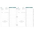 2025 Planner Refill - One Page Per Day, 3-Hole Daily ＆ Monthly Planner Refills, January 2025-December 2025, Prioritized, To-Do List, Notes, Appointment Schedule, Folio Size, 8.5" x 11"
