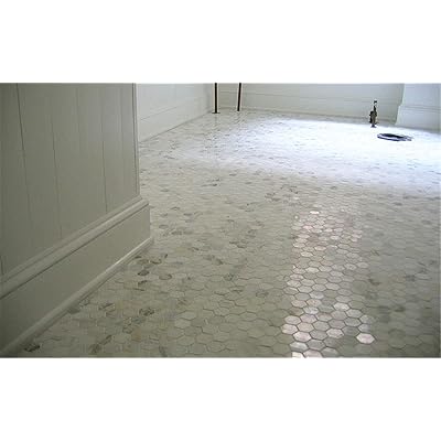 Buy Stone Center Online Calacatta Gold Marble 2 Inch Hexagon Mosaic Tile Polished For Kitchen Backsplash Bathroom Flooring Shower Surround Dining Room Entryway Corrido Spa 1 Sheet Online In Indonesia B005g3frue