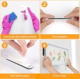Ainiv 32-Pairs 64 Strips Adhesive Picture Hanging Strips Medium 69x19mm view 5