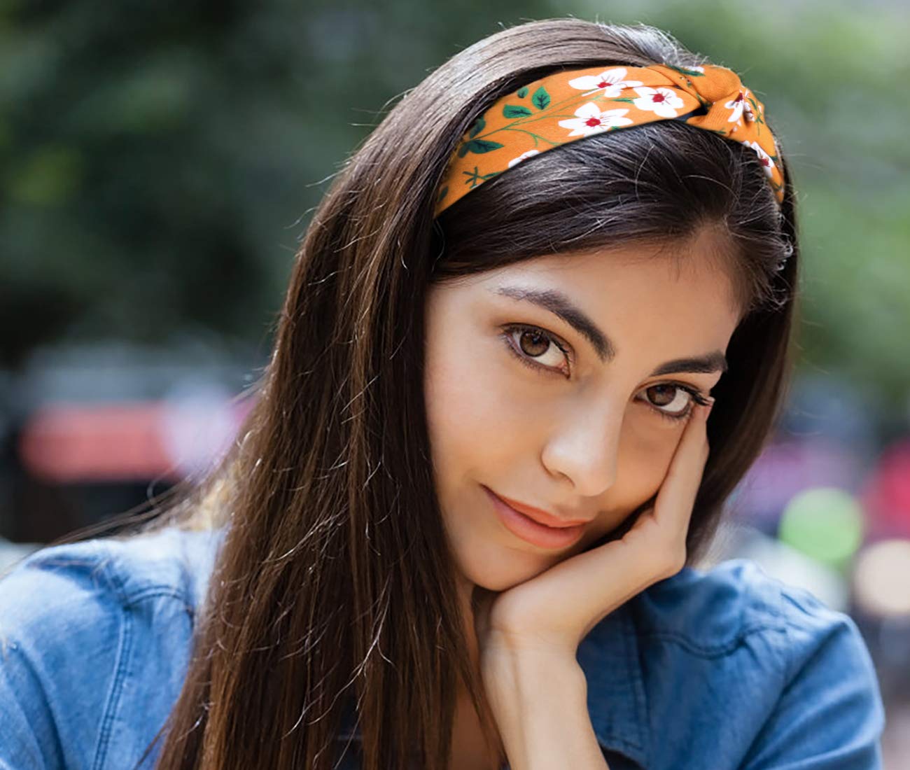 Headbands for Women and Girls Elastic Turban Knotted Design Hair Band 6 Pack Set Leopard Print and Other Different Styles Fashion Headbands : Beauty