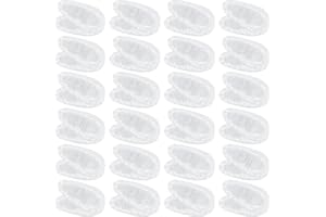 24 Pairs Eyeglass Nose Pads, White Silicone Nose Pads for Glasses Soft Non Slip Adhesive Glasses Cushions Lightweight Replace