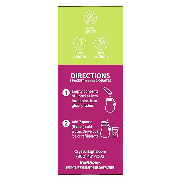 CRYSTAL LIGHT DRINK MIX, 6 PITCHER PACKETS, FOR FLAVORFUL HYDRATION AND SHAREABLE REFRESHMENT, RASPBERRY ICED TEA NATURAL FLAVOR WITH OTHER NATURAL FLAVOR, MADE WITH BLACK TEA, 1.6 OZ