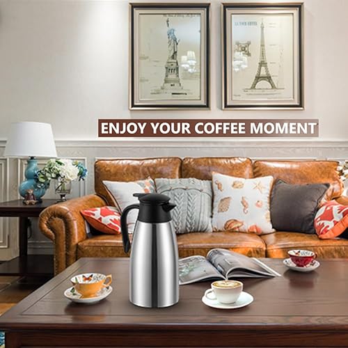 70 Oz Insulated Thermal Coffee Carafe Stainless Steel Double