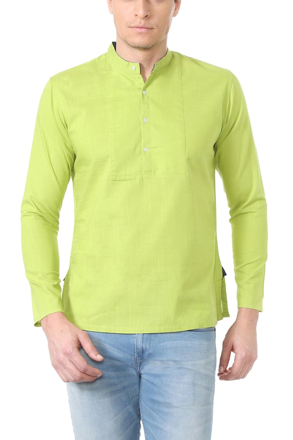 peter england green regular fit ethnic_po51581413_38