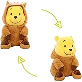Dremung Bear Stuffed Animal 50cm, 19.7'' Kawaii Cartoon Bear Doll Plush Toy Gifts for Boys Girls, Children's Day Gift Brown & Yellow