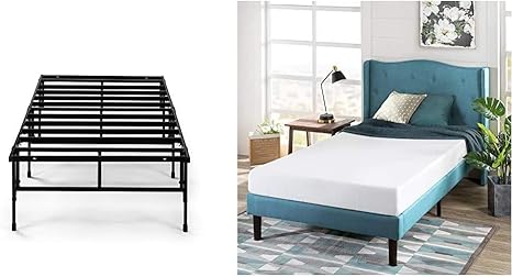 Amazon Com Zinus Dawn 14 Inch Easy To Assemble Smartbase Mattress Foundation Cot Size 30 X 75 Platform Bed Frame Box Spring Replacement With Green Tea 6 Inch Memory Foam Mattress Narrow Twin Furniture Decor