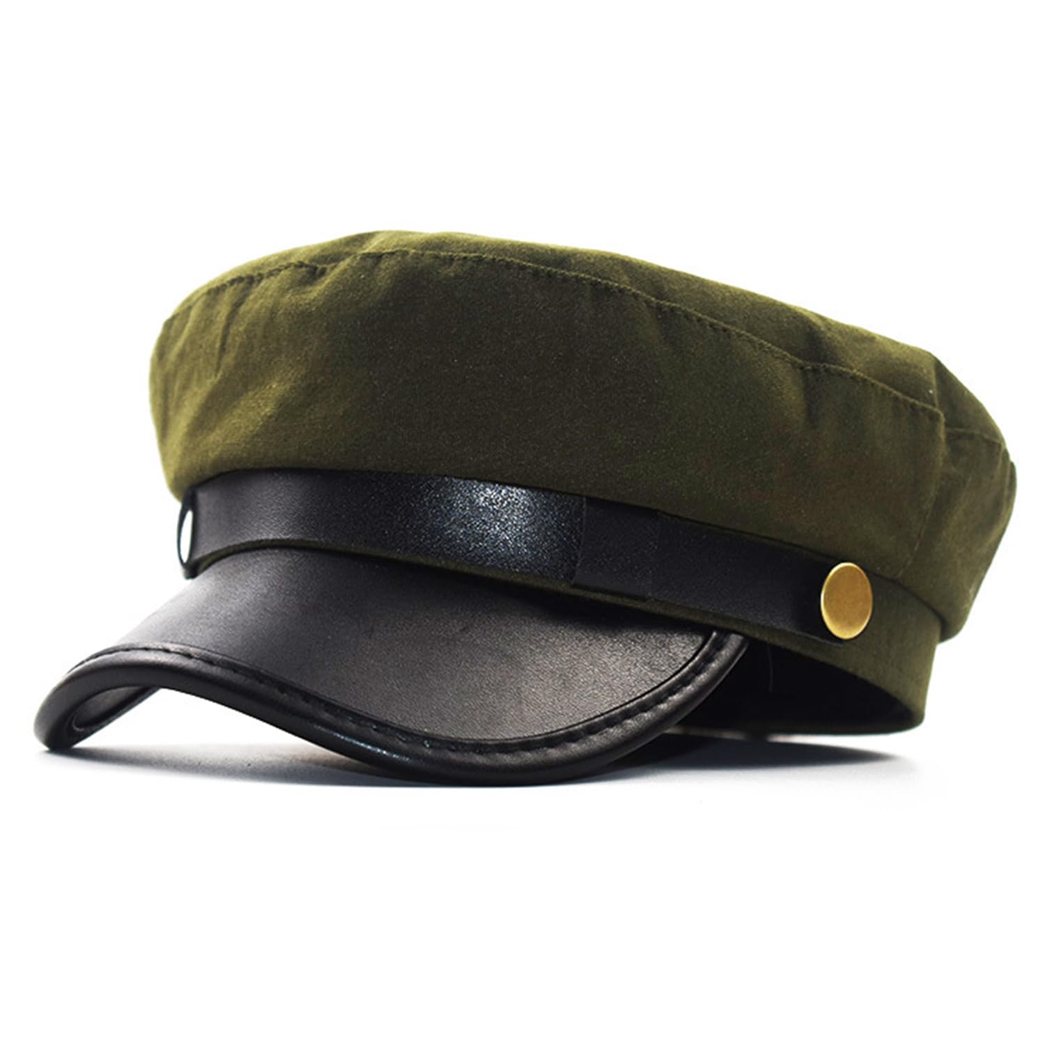 NAUZE Chauffeur Hat - Limo Driver & Taxi Driver Theme Hat for Fancy Dress & Festival Costume Accessory (Army Green)