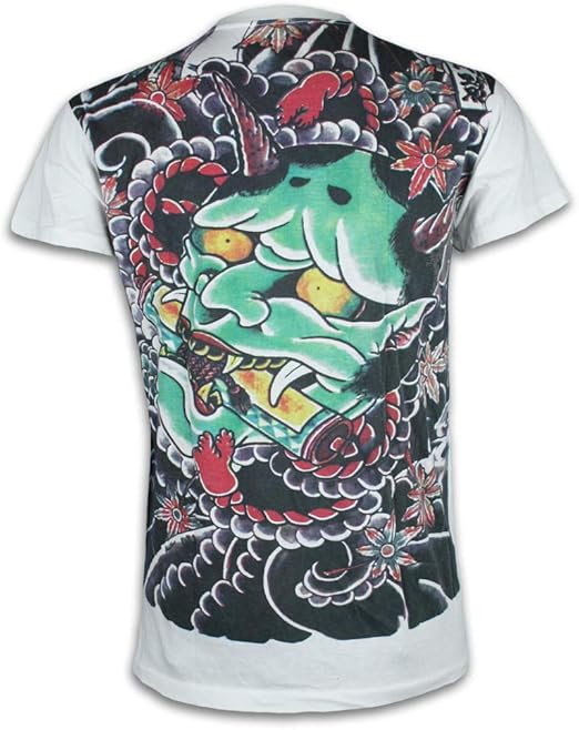 Ako Roshi Herren TShirt Dämon Kampfsport Tattoo Irezumi Amazon.de