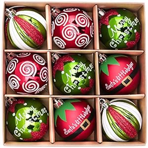 Victor’s Workshop Weihnachtskugeln 9tlg. 6cm Kunststoff Christbaumkugeln Weihnachtsdeko Weihnachtsbaum Dekoration Set…