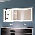 Amazon.com: DECORAPORT LED Bathroom Mirror with Lights, LED Bathroom ...