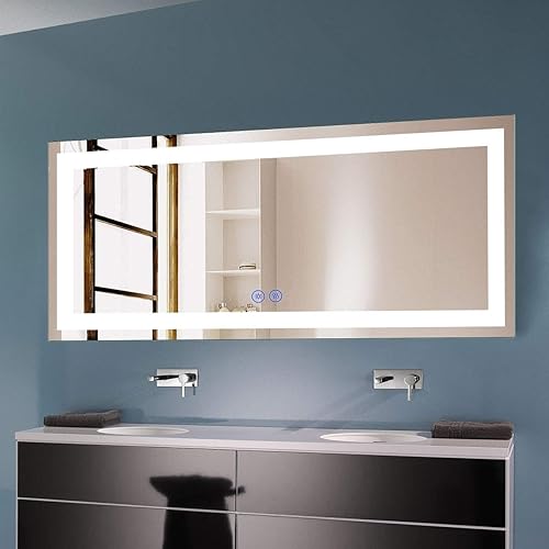 DECORAPORT LED Bathroom Mirror with Lights, LED Bathroom Lighted ...