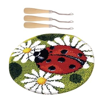 Perfk Knupfset Haken Kit Marienkafer Knupfteppich Diy Handwerk