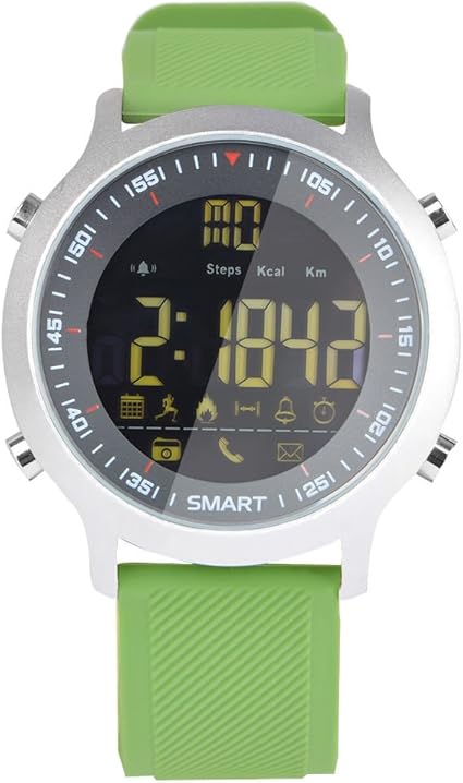 Sport Smart Watch EX18 Smart Watch Sport Watch 5ATM Waterproof Pedometer Bluetooth 4.0 Call SMS Reminder for Android iOS (Green)