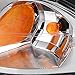 DWVO Headlight Assembly Compatible with 2000-2005 Chevy Impala Chrome Housing Amber Reflector