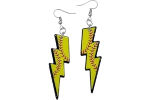MALL OF STYLE Softball Earrings - Volleyball Earrings - Baseball Mom Earrings - Basketball, Football Jewelry