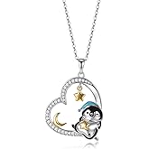 Nalorava Penguin Necklace Penguin Gifts Sterling Silver Penguin Pendant Christmas Jewelry Gifts for Women