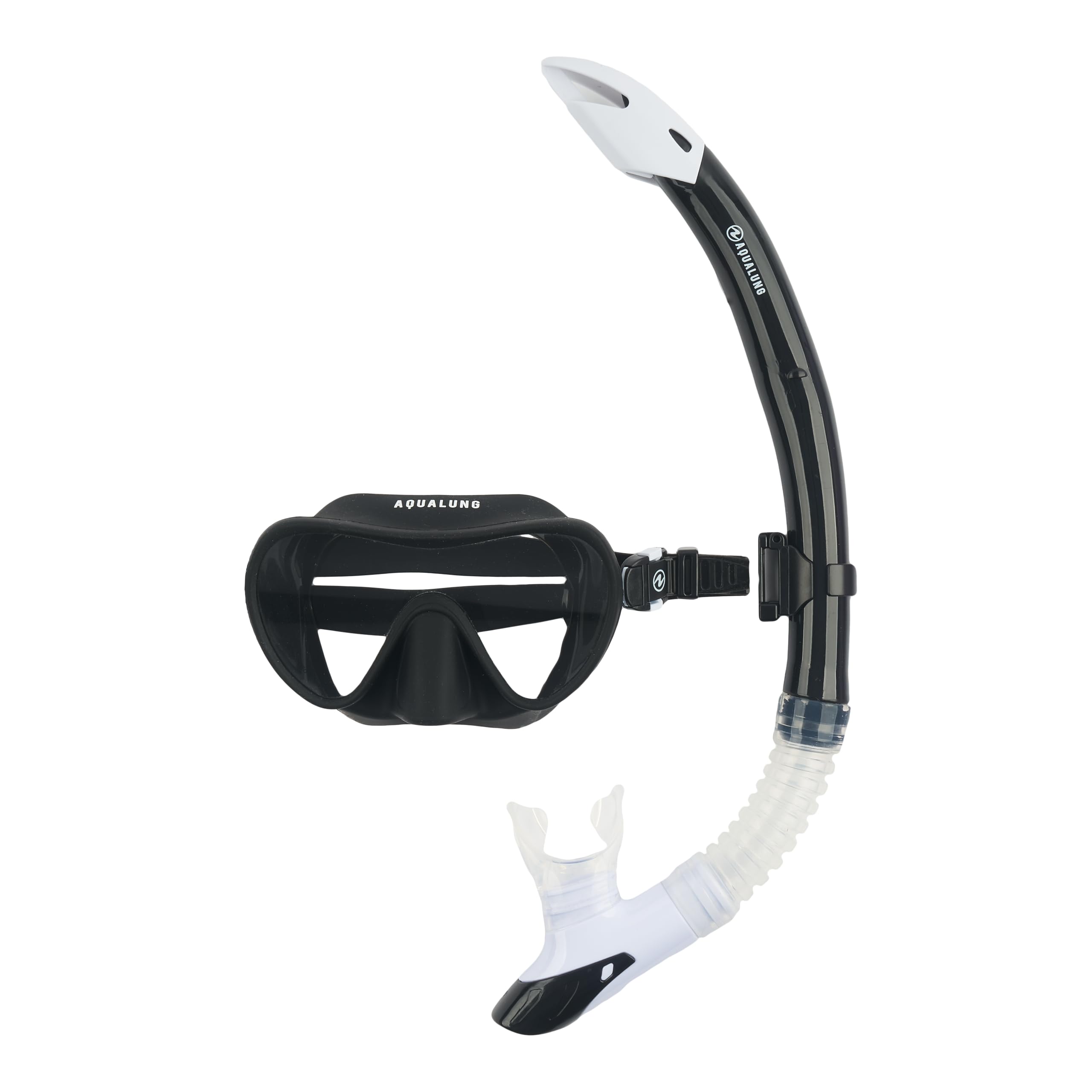 Aqualung Combo Nabul - Mask + Snorkel for adult men and women with 180° vision, UV protection, anti-fog and anti-leak lens