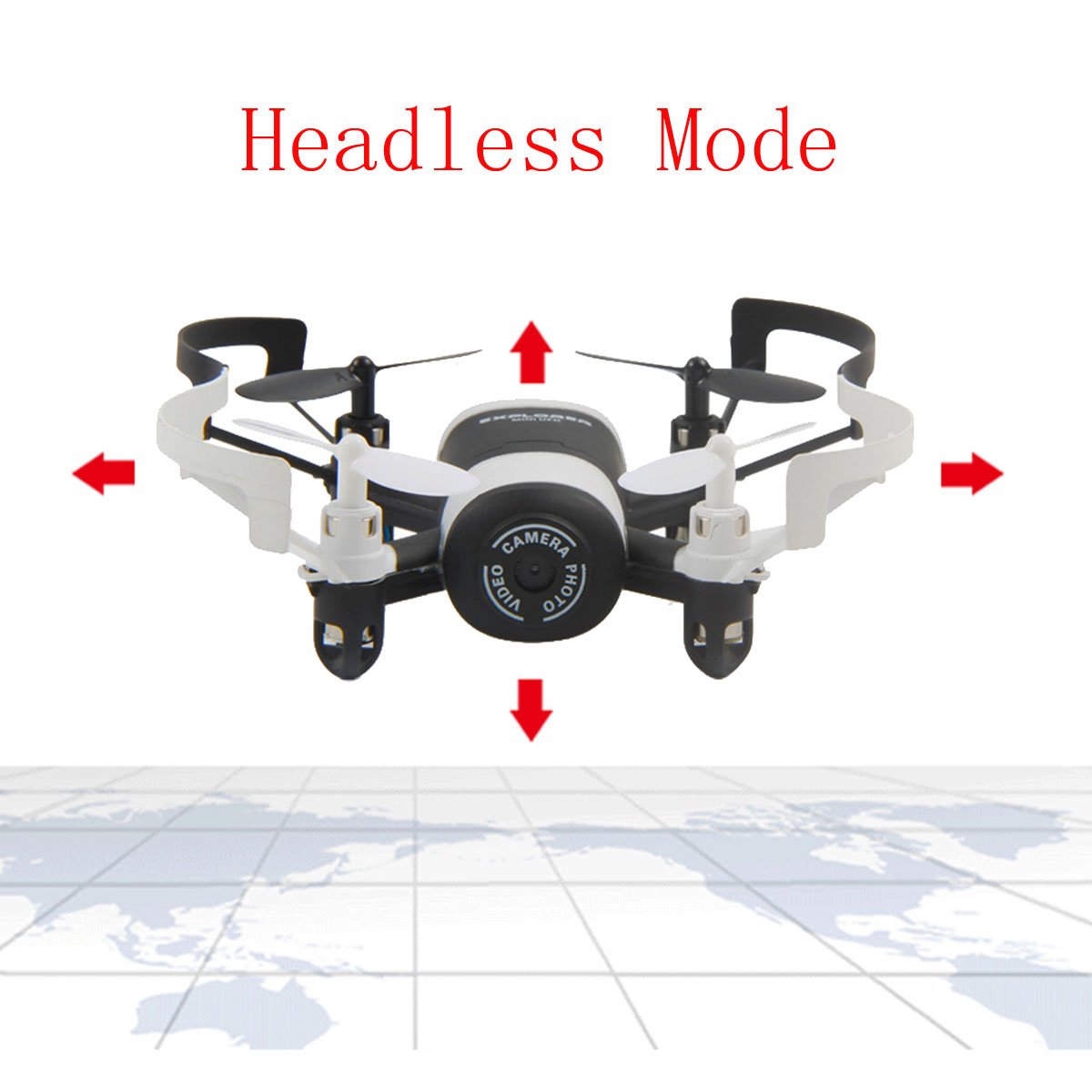 Fistone RC Helicopters WIFI Quad-rotor 2.4G 6-Axis Gyro FPV Drone Altitude Hold Portable Aircraft 3D Flip Wireless multirotors UFO Quadcopters for Beginners and Kids Electronic Hobby Toys (Black)